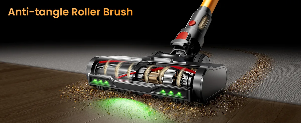 Anti-Tangle Roller Brush